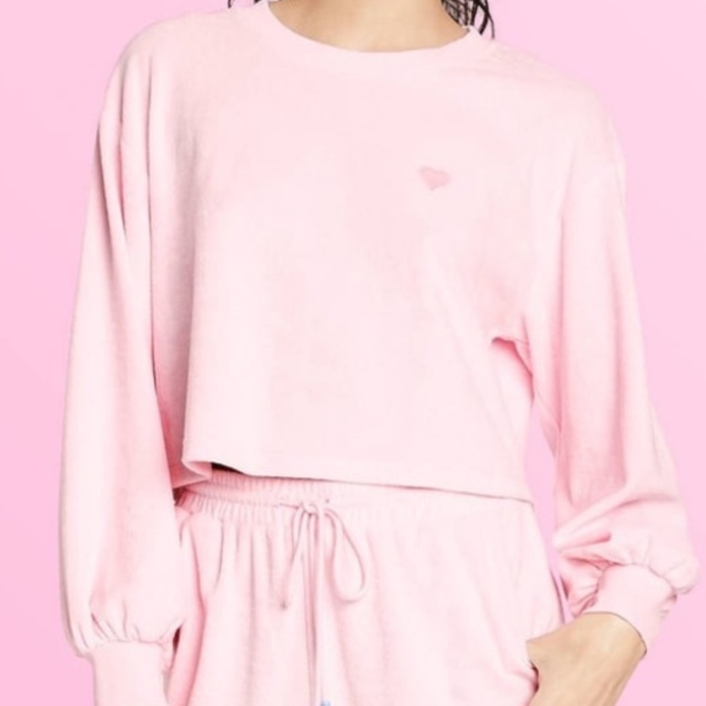 STONEY CLOVER LANE x Target Bubble Gum Pink Sweatshirt size small